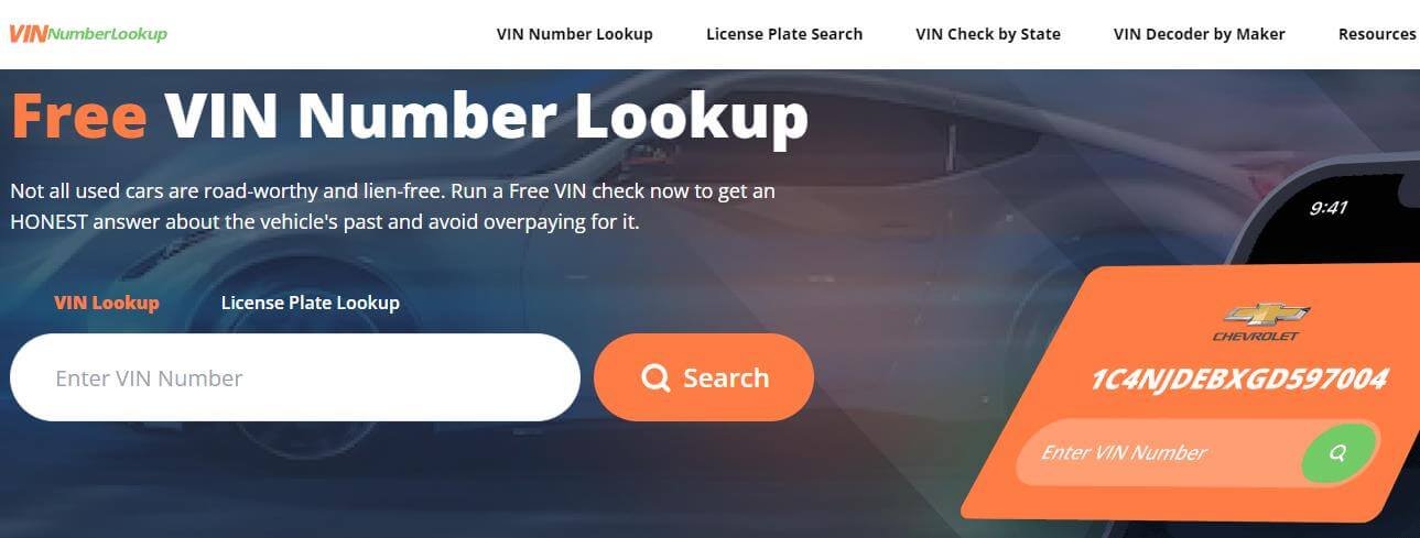 VINNumberLookup Overview_ Look up VIN Number for Free