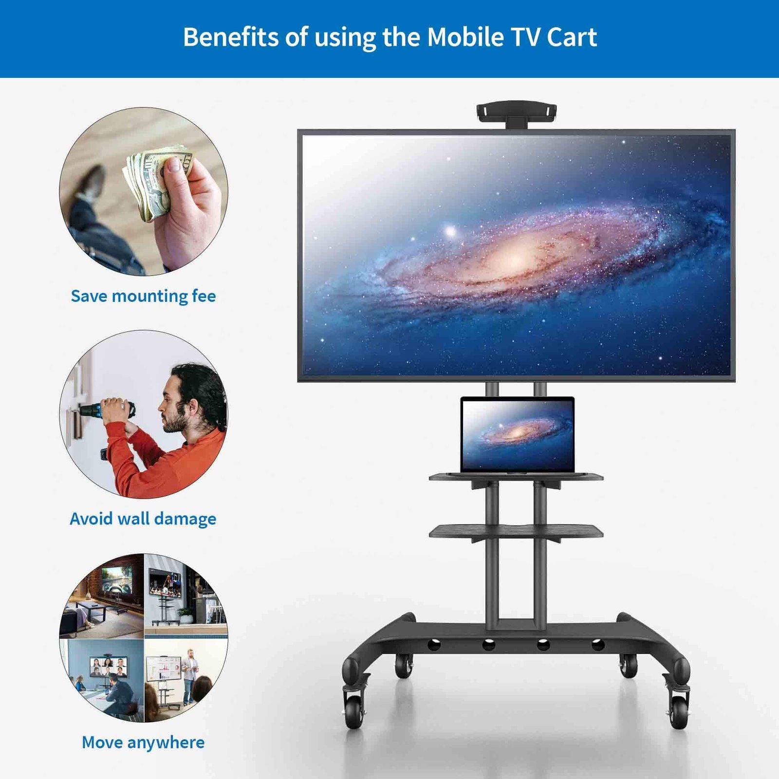 Rolling with Entertainment The Convenience of a Mobile TV Stand 3