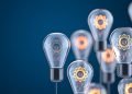 Innovation and new ideas lightbulb concept