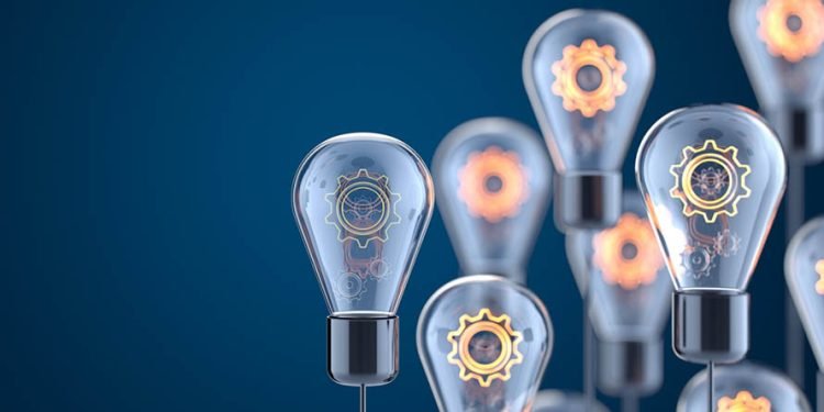 Innovation and new ideas lightbulb concept