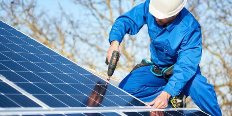 solar panel installation