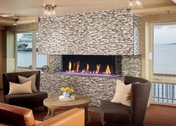 Ultimate DaVinci Island Gas Fireplace
