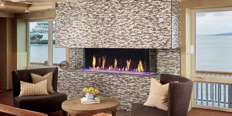 Ultimate DaVinci Island Gas Fireplace