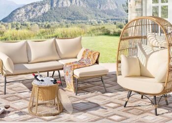 Natural Rattan Egg Chairs