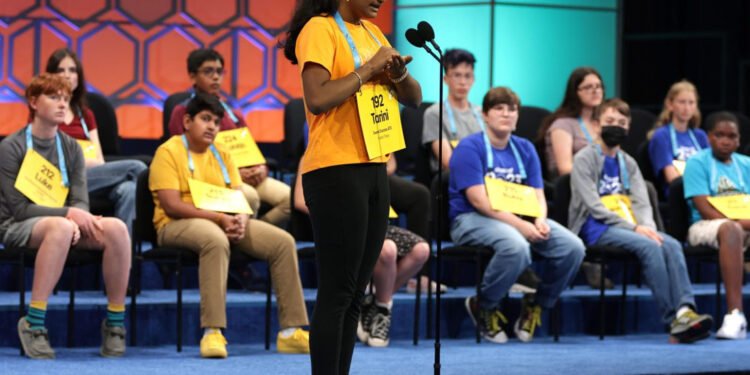 Participating in Spelling Bees