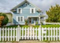 home with fence