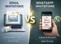 Email vs WhatsApp Invitations