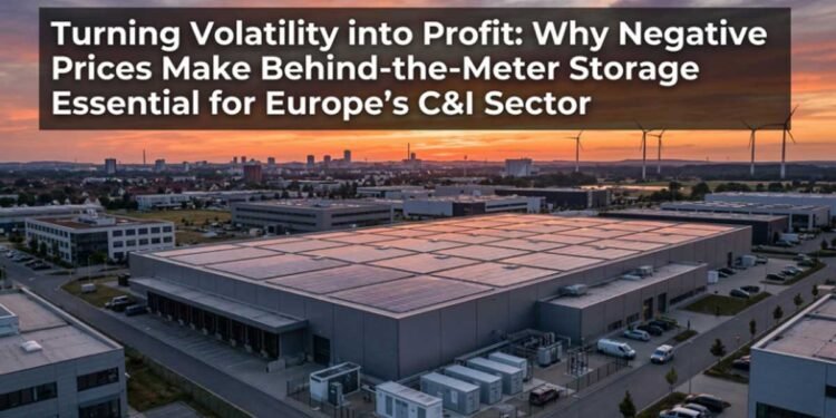 Turning Volatility into Profit: Why Negative Prices Make Behind-the-Meter Storage Essential for Europe's C&I Sector